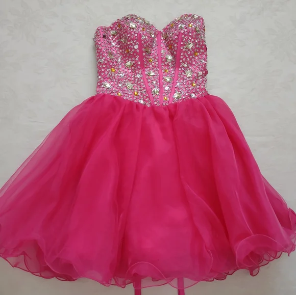 ORGANDY FLARE MINI DRESS